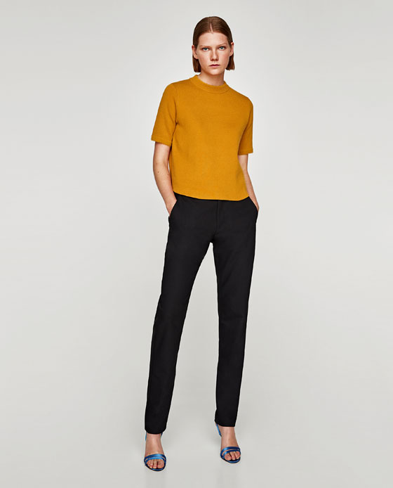 t-shirt-geel-zara-FEMFEM