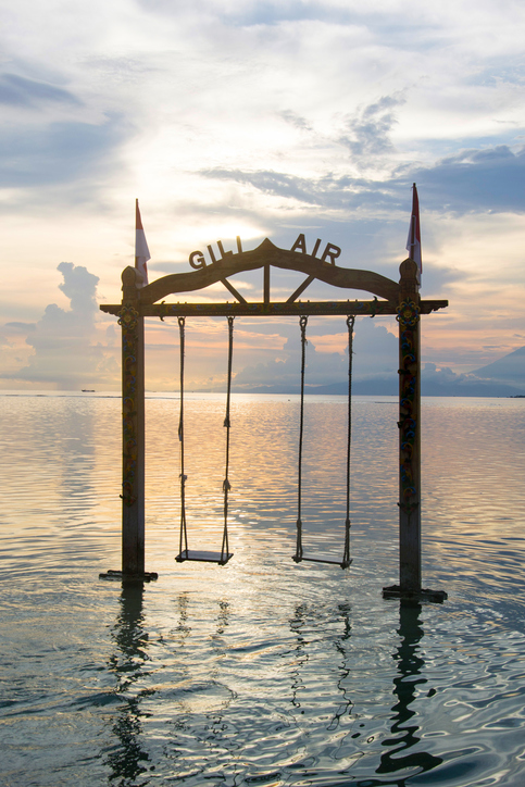 sunset on gili air
