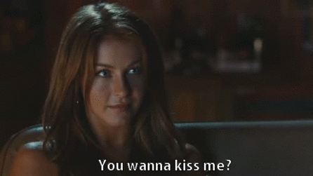 you wanna kiss me? fem fem