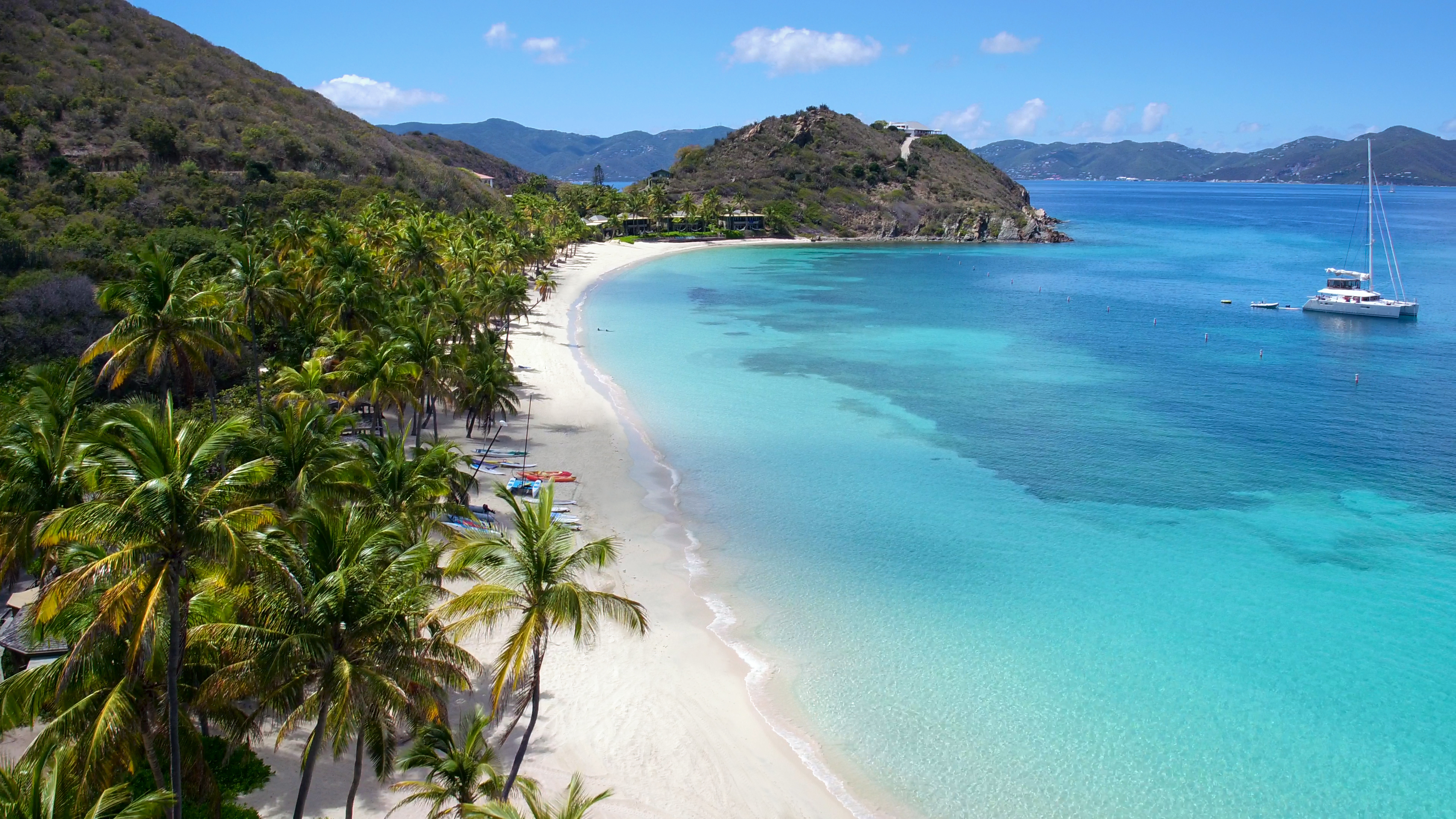 aerial view of peter island, British Virgin Islands