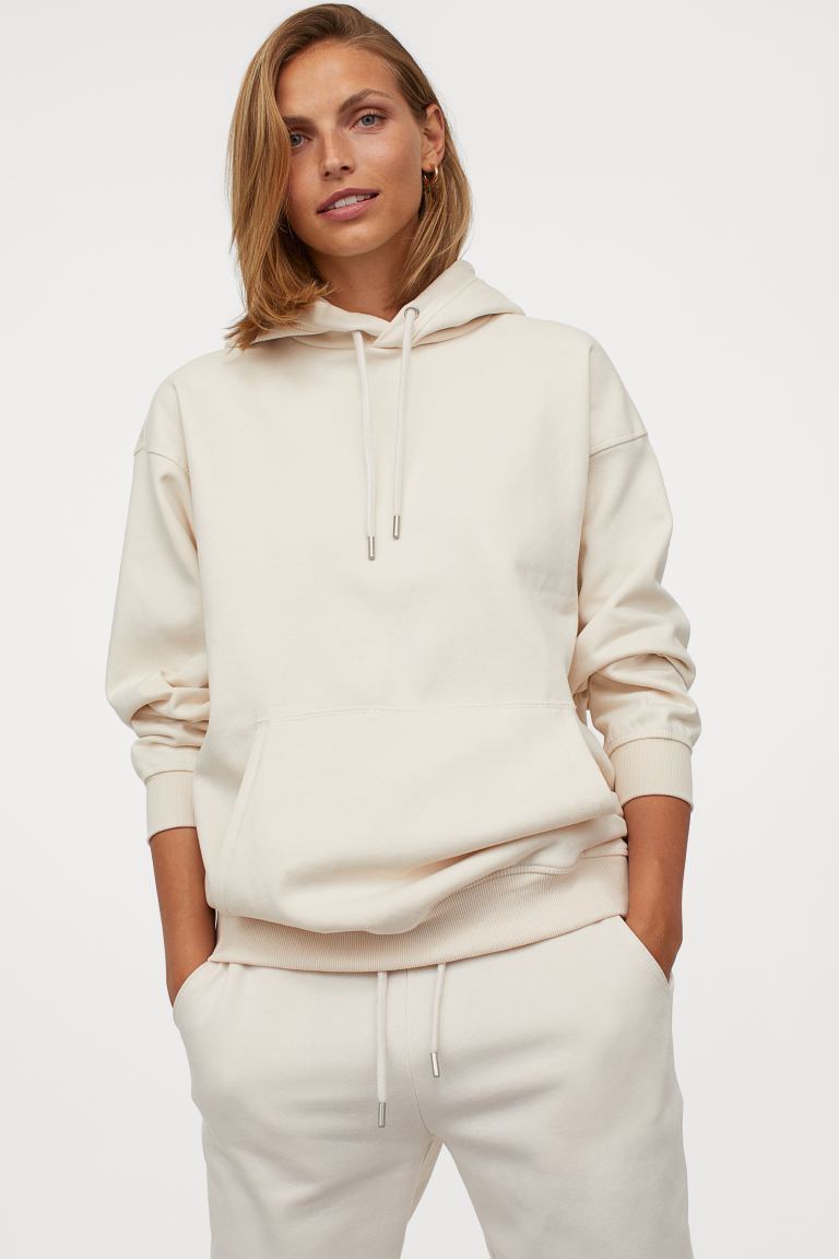 capuchonsweater van katoenmix