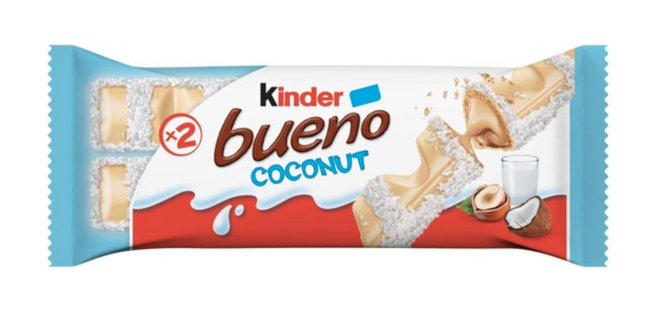 Kinder bueno kokos met witte chocolade