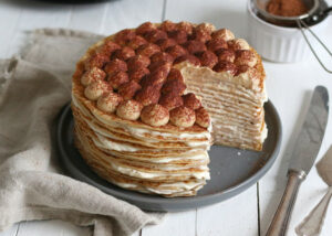 Tiramisu crêpes cake recept