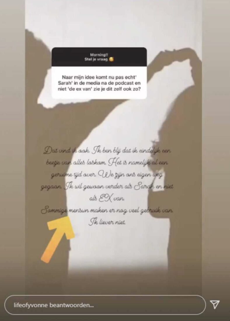 Sarah Van Soelen Deelt Sneer Uit Naar Monique Op Instagram FEM FEM