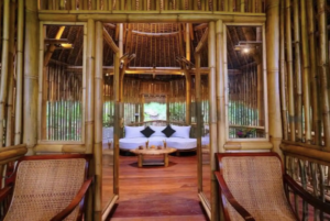 bamboe villa op Bali