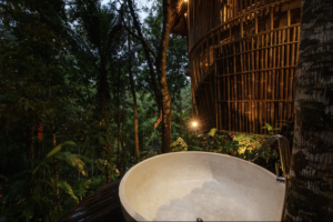 bamboe villa op Bali