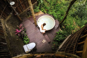 bamboe villa op Bali