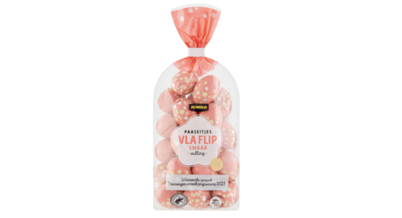 paaseitjes met vlaflipsmaak