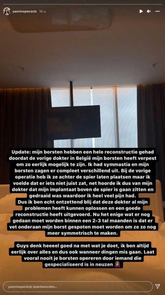 Instagram stories @yasminepierards