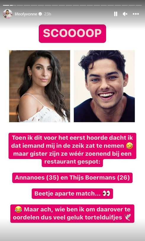 Thijs Boermans Anna Nooshin relatie