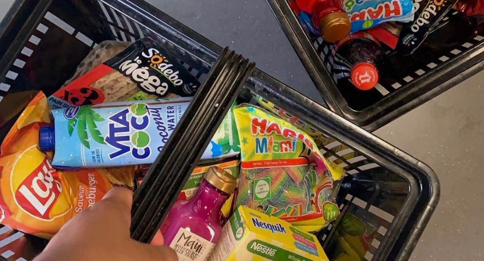 boodschappen mandje kar