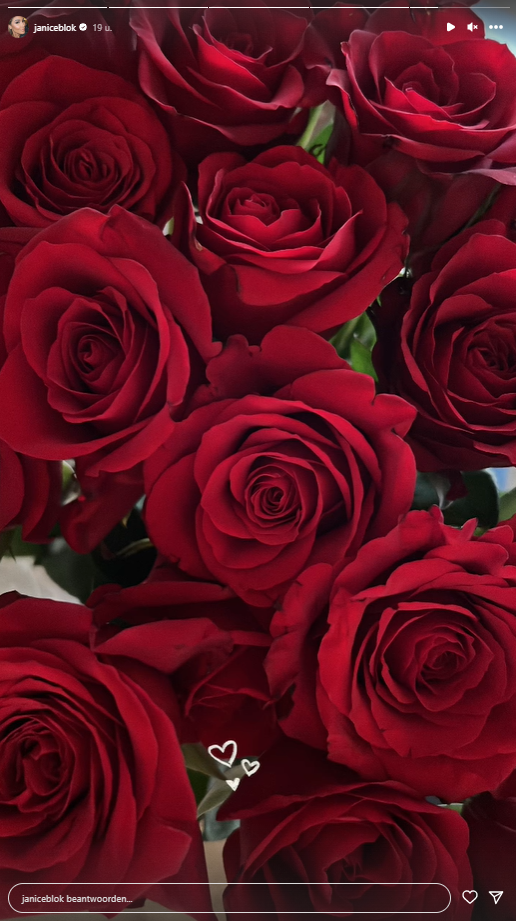 janice blok nieuwe vriend rozen valentijnsdag
