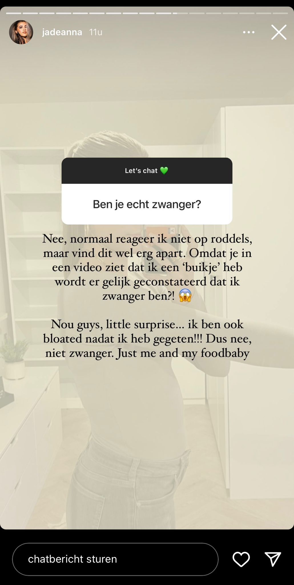 jade anna zwanger van gio latooy