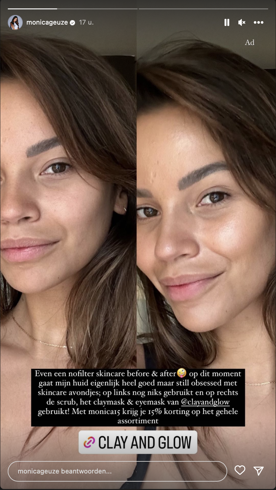 Monica Geuze make-uploos natural