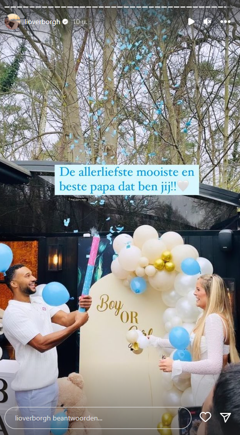 gender reveal jongentje lio en marvin