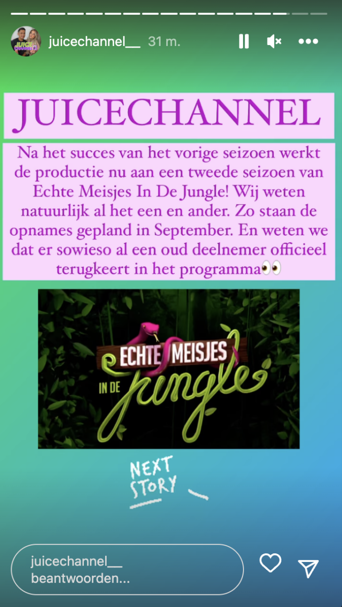 Breaking 'Er komt een tweede seizoen van Echte Meisjes in de Jungle'