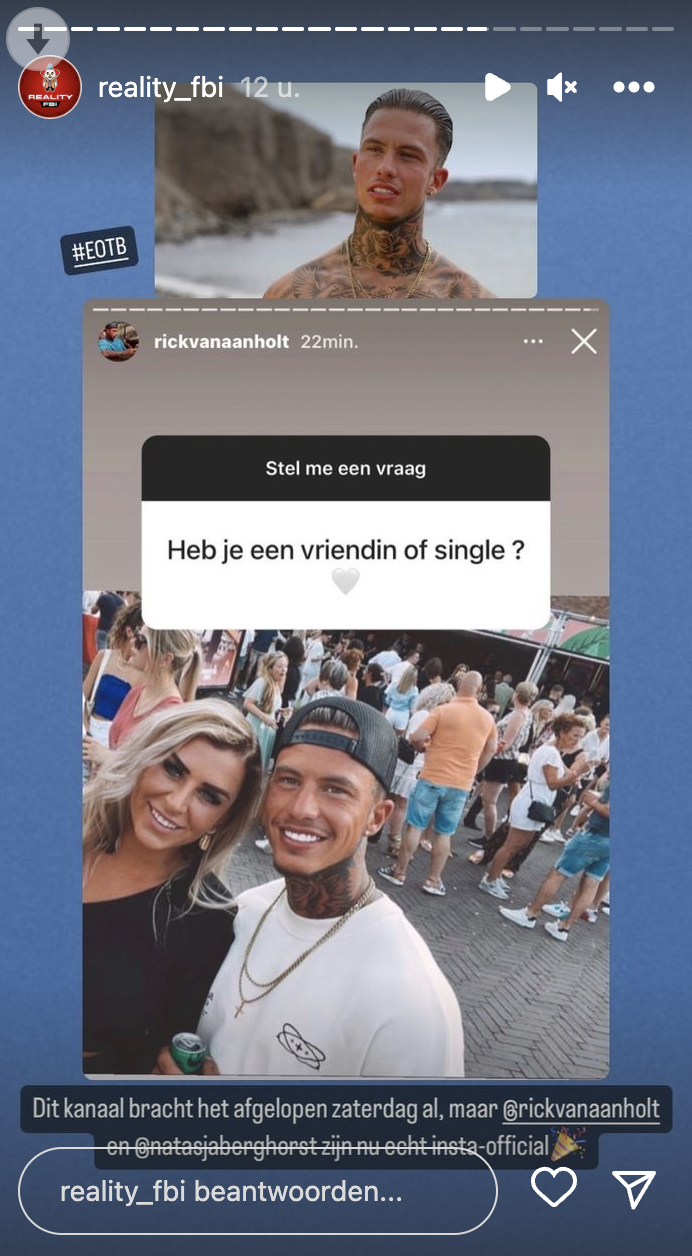 rick nieuwe vriendin