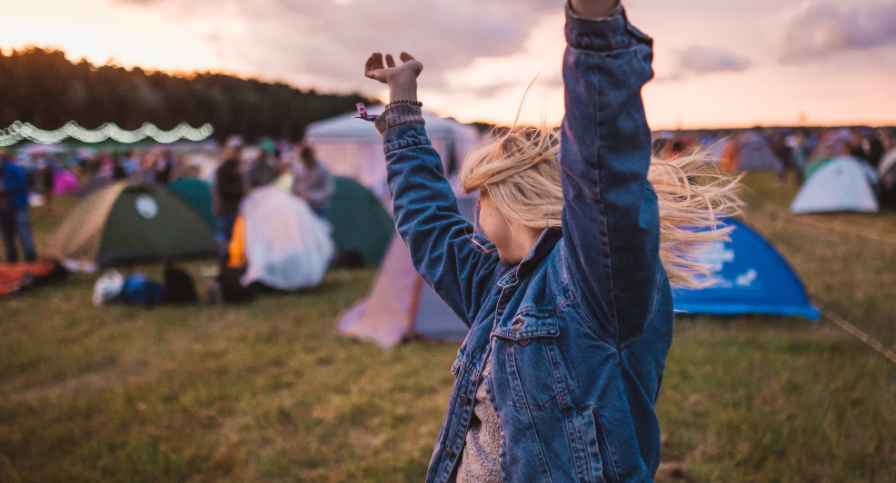 kamperen festival decathlon