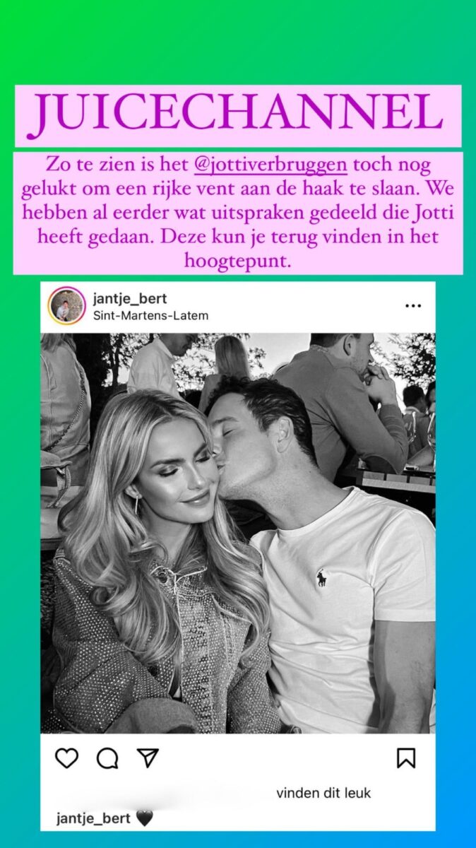 Jotti Verbruggen nieuwe relatie 