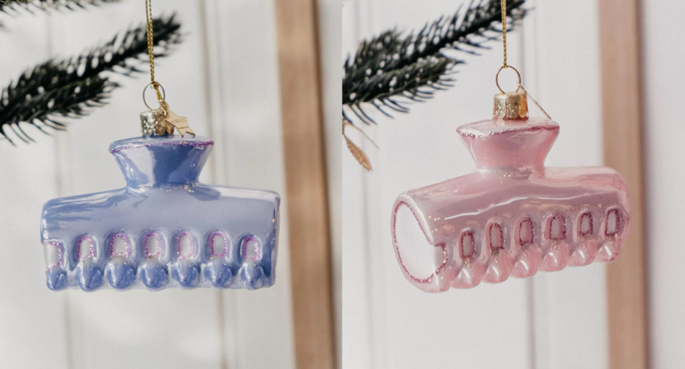 haarclip ornament kerst hanger 